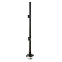 700mm Pole with Desk Clamp and Cable Grommet, Black