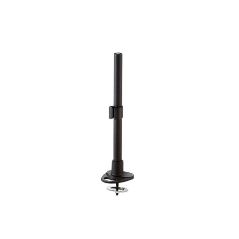 400mm Pole with Desk Clamp and Cable Grommet, Black 400mm Pole with Desk Clamp and Cable Grommet, Black