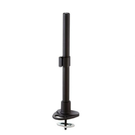 400mm Pole with Desk Clamp and Cable Grommet, Black