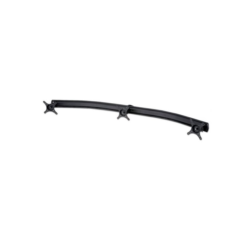 Triple Bracket Curved Arm, Black Triple Bracket Curved Arm, Black
