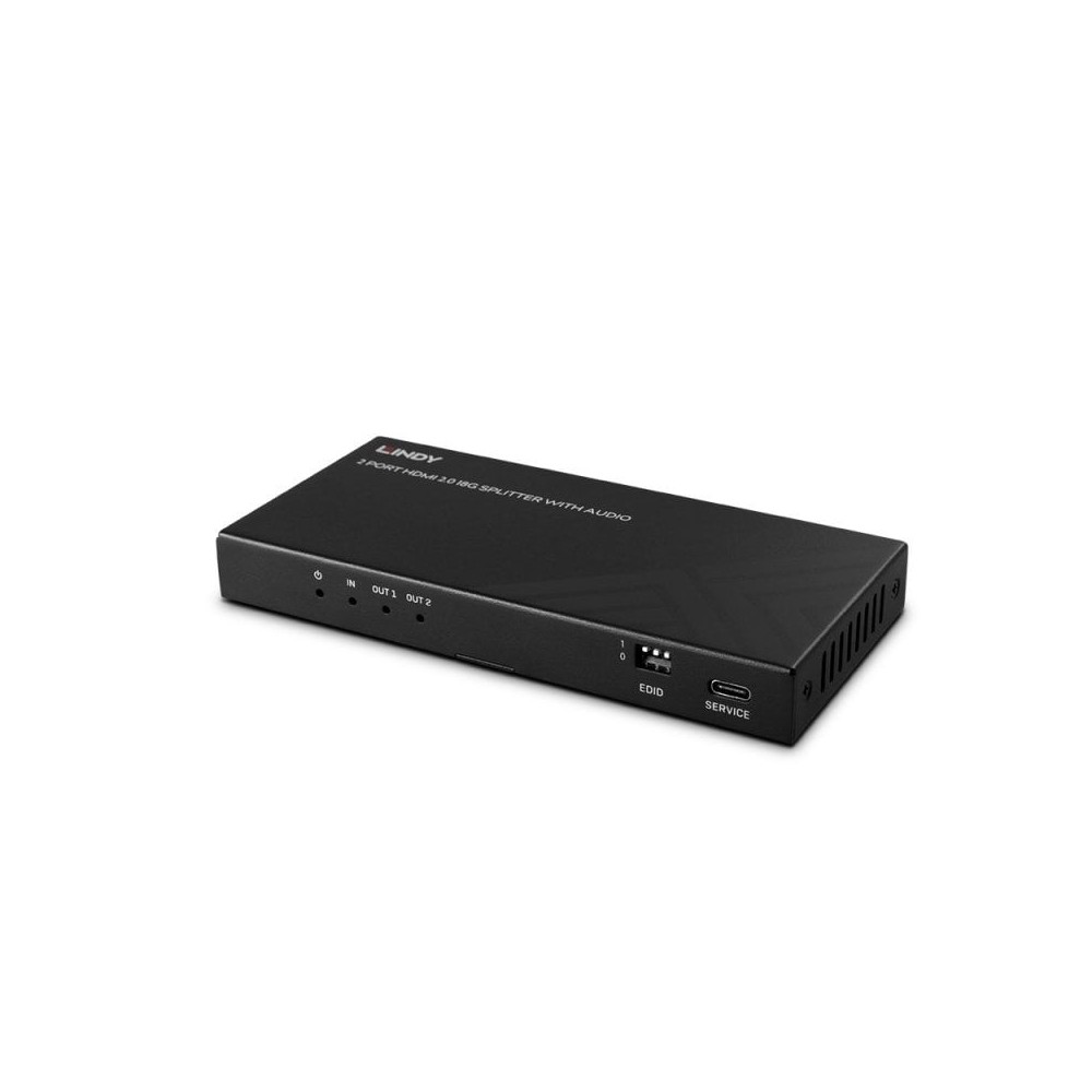 Lindy 2 Port HDMI 8K60 Splitter with Audio