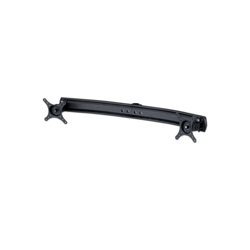 Dual Curved Arm Bracket, Black Dual Curved Arm Bracket, Black