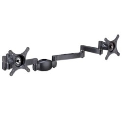 Dual Adjustable LCD Arms for up to 12kg, Black