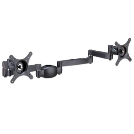 Dual Adjustable LCD Arms for up to 12kg, Black