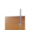 450mm Desk Grommet Clamp Pole, Silver