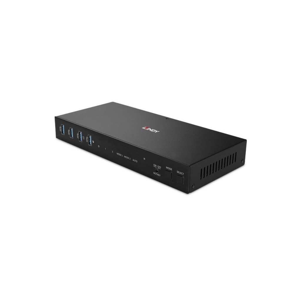 Lindy 2 Port Dual Head HDMI 4K60, USB 3.0 KVM Switch