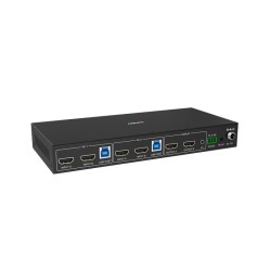 Lindy 2 Port Dual Head HDMI 4K60, USB 3.0 KVM Switch