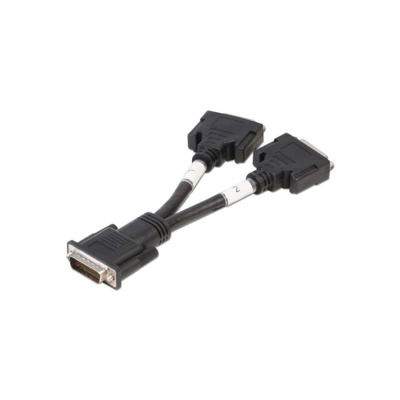 DMS 59 Male to 2 x DVI-I Female Splitter Cable