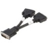 DMS 59 Male to 2 x DVI-I Female Splitter Cable