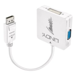 DisplayPort 1.2 to HDMI, VGA and DVI-D Active Adapter Converter