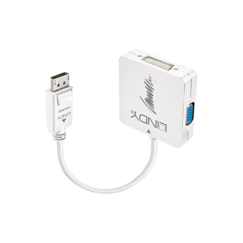 DisplayPort 1.2 to HDMI, VGA and DVI-D Active Adapter Converter DisplayPort 1.2 to HDMI, VGA and DVI-D Active Adapter Converter