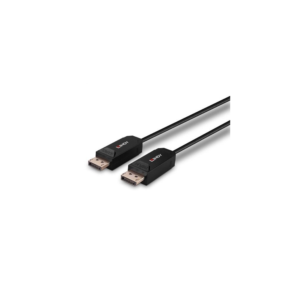 Lindy 40m Fibre Optic Hybrid DP 2.0 UBHR10 Cable