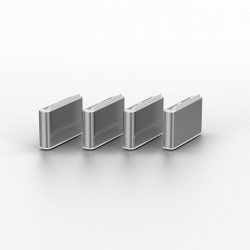 Lindy USB Type C Port Blockers (Without Key) - Pack of 10, White