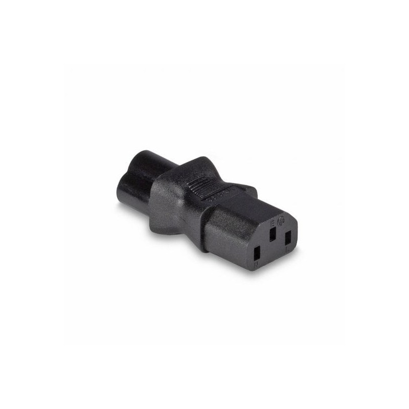 IEC C6 Cloverleaf Socket To IEC C13 3 Pin Plug Adapter