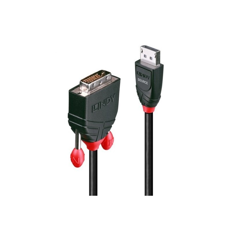 5m DisplayPort to DVI-D Adapter Cable 5m DisplayPort to DVI-D Adapter Cable