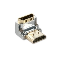 CROMO HDMI Male to HDMI Female 90 Degree Right Angle Adapter - Down