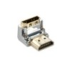 CROMO HDMI Male to HDMI Female 90 Degree Right Angle Adapter - Down