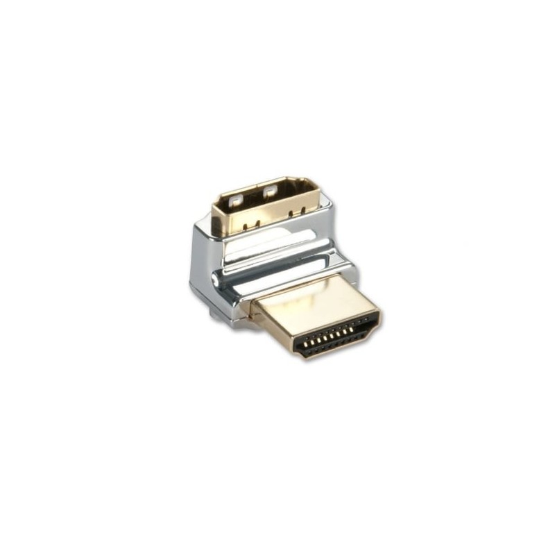 CROMO HDMI Male to HDMI Female 90 Degree Right Angle Adapter - Up CROMO HDMI Male to HDMI Female 90 Degree Right Angle Adapter - Up