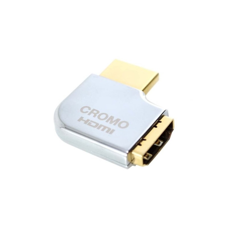 CROMO HDMI Male to HDMI Female 90 Degree Right Angle Adapter - Right CROMO HDMI Male to HDMI Female 90 Degree Right Angle Adapter - Right
