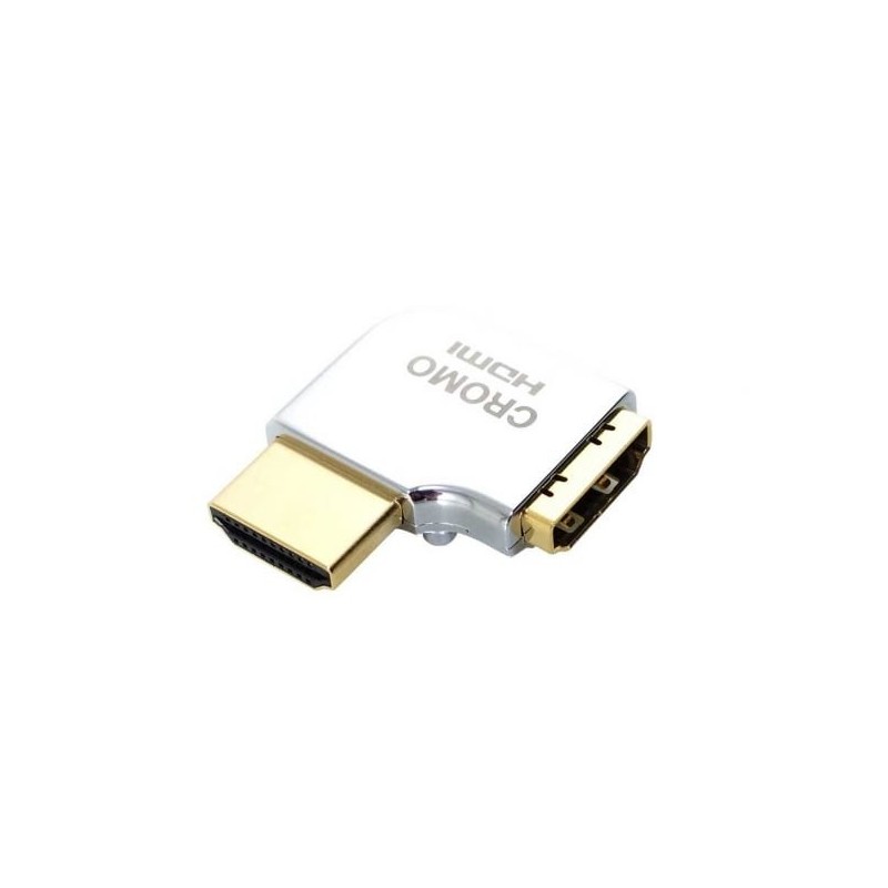 CROMO HDMI Male to HDMI Female 90 Degree Right Angle Adapter - Left CROMO HDMI Male to HDMI Female 90 Degree Right Angle Adapter - Left