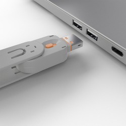 Lindy USB Port Blocker - Pack of 4 Colour Code  Orange