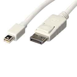 Lindy 1m Mini DisplayPort to DisplayPort Cable, White