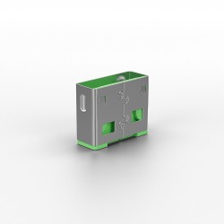 Lindy USB Port Blocker (without key) - Pack of 10, Colour Code  Green