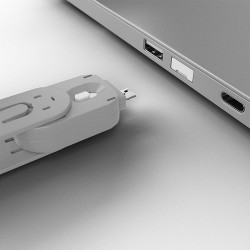 Lindy USB Type A Port Blocker Key, White