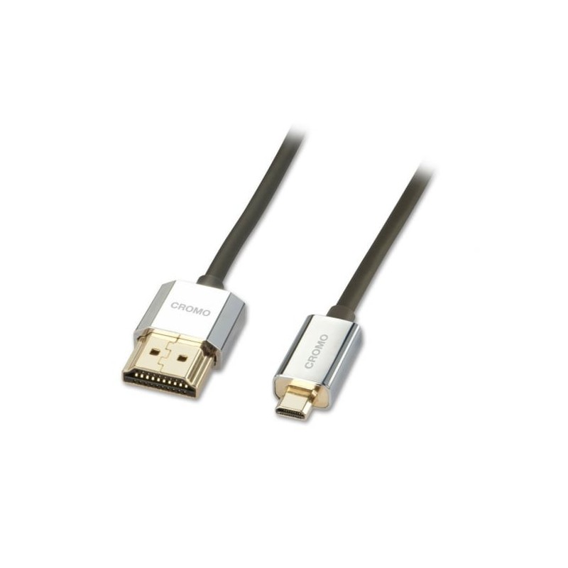 2m CROMO Slim High Speed HDMI to Micro HDMI Cable with Ethernet 2m CROMO Slim High Speed HDMI to Micro HDMI Cable with Ethernet