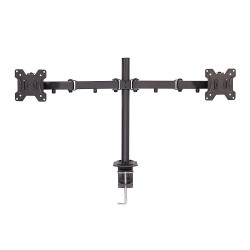 Lindy Dual Display Bracket with Pole and Desk Clamp