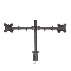 Lindy Dual Display Bracket with Pole and Desk Clamp