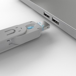 Lindy USB Type A Port Blocker Key, Blue