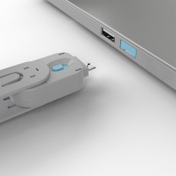 Lindy USB Type A Port Blocker Key, Blue