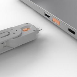 Lindy USB Type A Port Blocker Key, Orange