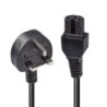 2m Mains UK 3 Pin Plug to Hot Conditioned IEC C15 Power Cable – Kettle Lead