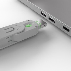 Lindy USB Port Blocker - Pack of 4 Colour Code  Green