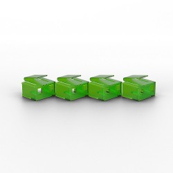 Lindy 20 x RJ-45 Port Blockers (without key), Green