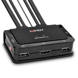 2 Port HDMI 4K30, USB 2.0 and Audio Cable KVM Switch