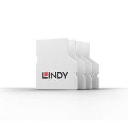Lindy SD Port Blockers (Without Key) - Pack of 10, White