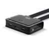2 Port DisplayPort 1.2, USB 2.0 and Audio Cable KVM Switch