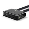 2 Port HDMI 4K60, USB 2.0 and Audio Cable KVM Switch