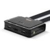 2 Port HDMI 18G, USB Type C, USB 2.0 and Audio Cable KVM Switch