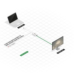 Lindy 0.20m Mini DisplayPort to DisplayPort Adapter Cable
