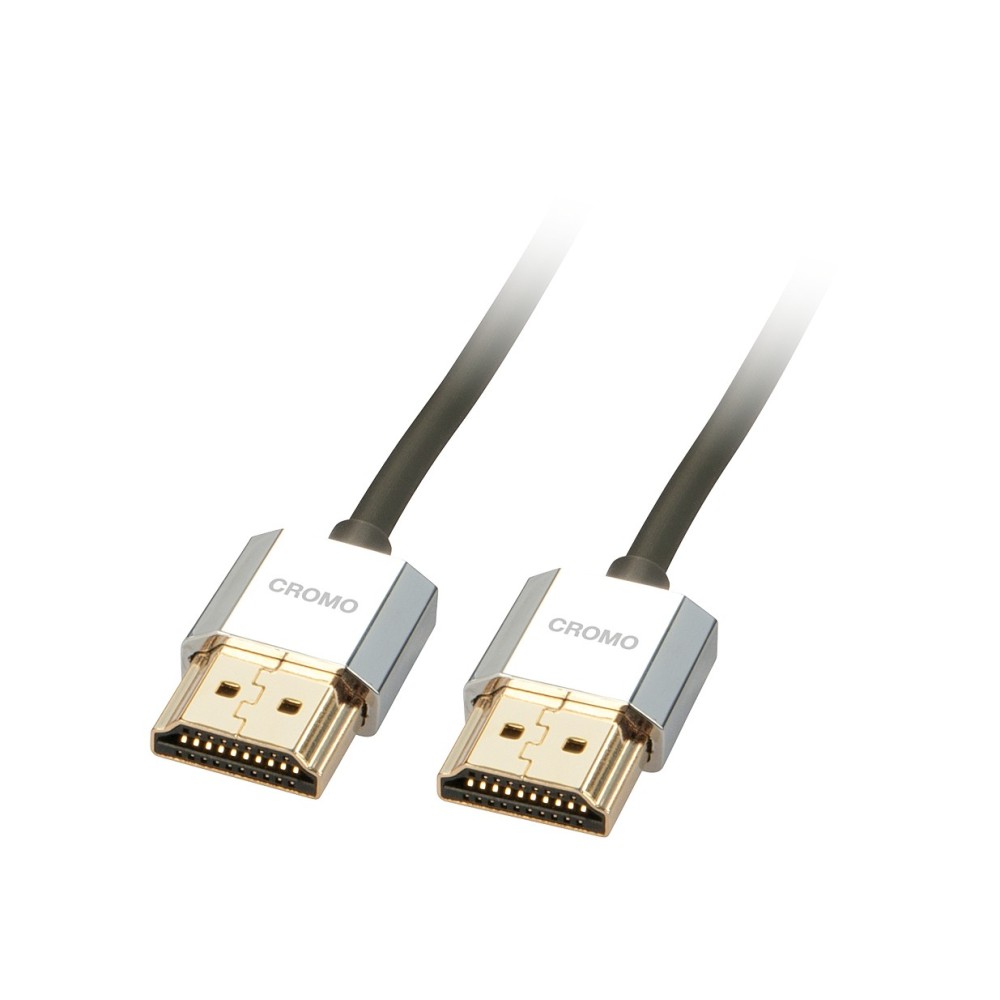 Lindy 0.5m CROMO Slim High Speed HDMI Cable with Ethernet