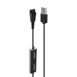 USB Type A to Jabra Quick Disconnect Headset Adapter