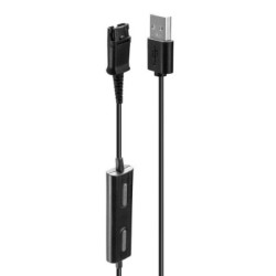USB Type A to Plantronics Quick Disconnect Headset Adapter