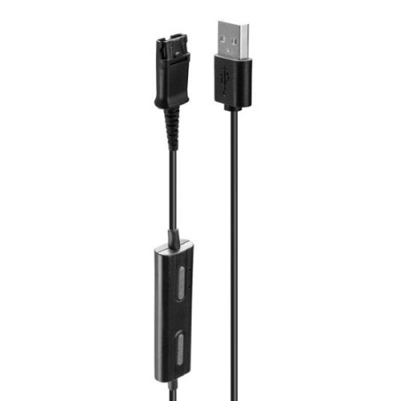 USB Type A to Plantronics Quick Disconnect Headset Adapter