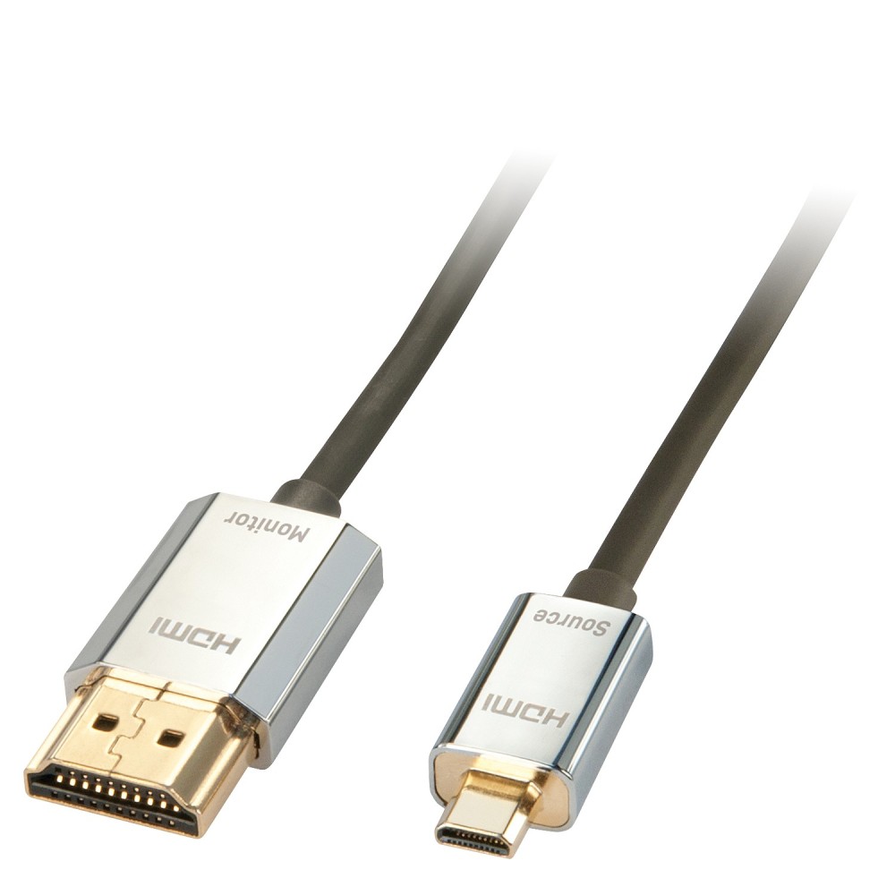Lindy 3m CROMO Slim Active High Speed HDMI 2.0 A D Cable with Ethernet and 4K support