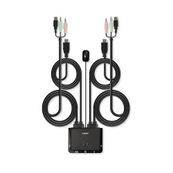 Lindy 2 Port HDMI 4K60, USB 2.0 and Audio Cable KVM Switch