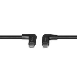 Lindy 1m USB 3.2 Right-Angled USB-C to Right-Angled USB-C Cable, 10Gbps
